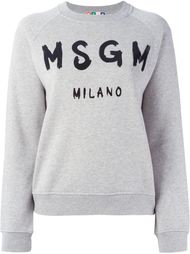 толстовка с принтом-логотипом MSGM