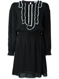 платье с контрастными рюшами Red Valentino
