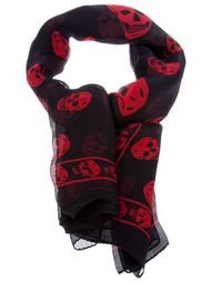 платок с узором в виде черепа Alexander McQueen