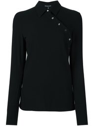 рубашка с асимметричным рядом пуговиц Ann Demeulemeester