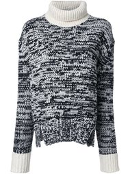 contrast high neck pullover Jay Ahr