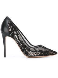 туфли-лодочки с кружевной отделкой Valentino