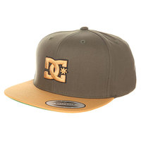 Бейсболка с прямым козырьком DC Shoes Snappy Hats Dark Olive