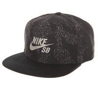 Бейсболка с прямым козырьком Nike SB Swarm Black