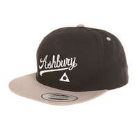 Бейсболка с прямым козырьком Ashbury Script Felt Grey/Black