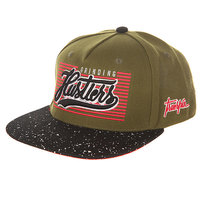 Бейсболка с прямым козырьком TrueSpin Splatter Hustlers Dark Green