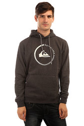 Толстовка кенгуру Quiksilver Big Logo Hood Dark Grey Heather