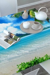Скатерть 3D Райский уголок Сирень