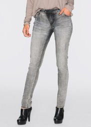 Джинсы Skinny (черный с варенкой) Bonprix