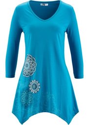 Футболка с рукавами 3/4 (черный с рисунком) Bonprix
