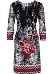 Трикотажное платье (темно-синий/сине-зеленый) Bonprix