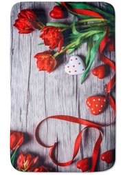 Коврик для ванной Любовь из пены-мемори (красный) Bonprix