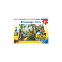 Пазл «Лес, зоопарк, домашние животные» 3х49 деталей, Ravensburger