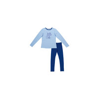 Комплект: футболка с длинным рукавом и брюки для девочки Scool