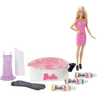 Набор для создания цветных нарядов и кукла, Barbie Mattel