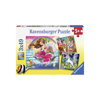 Пазл "Воображаемые друзья", 3х49 деталей, Ravensburger