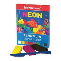 Пластилин Neon (8 цветов, 144г + стек), Artberry Erich Krause