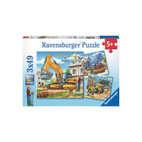 Пазл "Большие строительные машины", 3х49 деталей, Ravensburger