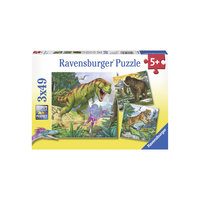 Пазл «Первобытные хищники», 3х49 деталей, Ravensburger