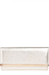 Клатч Milla из металлизированной кожи с блестками Jimmy Choo