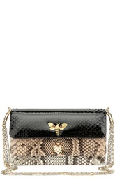 Клатч из комбинированной кожи питона на цепочке Dolce &amp; Gabbana