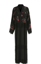 Абайя с кружевной отделкой и цветочным принтом Dolce &amp; Gabbana