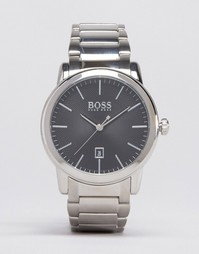 Часы из нержавеющей стали с черным циферблатом Hugo Boss Classic 15133
