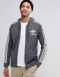 Худи на молнии с логотипом‑трилистником adidas Originals AY7788