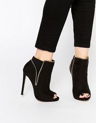 Ботильоны с молнией ASOS EXPORT - Черный