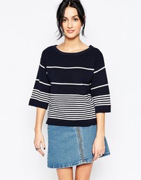 Прямой топ в полоску Only - Night sky navy
