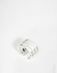 Тройное посеребренное кольцо Pilgrim - Серебряное покрытие