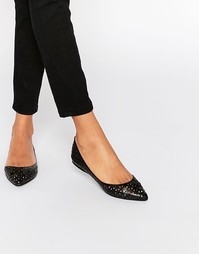 Туфли с вырезами на плоской подошве Steve Madden Evelyne - Черный