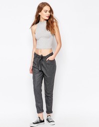 Just Female Liberty Wool Trousers - Серый меланж