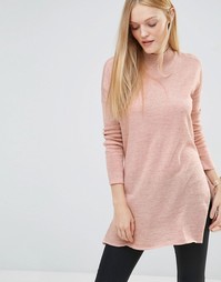 Vero Moda High Neck Long Sleeve Jumper - Розовая пыль