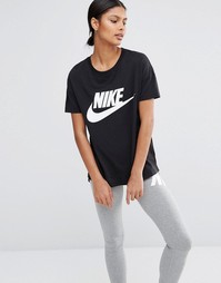Футболка с большим логотипом Nike Signal