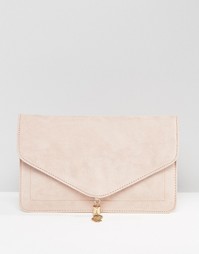 Клатч с кисточкой ASOS - Телесный