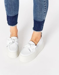 Кожаные туфли на плоской платформе KG By Kurt Geiger Lucky - Белый