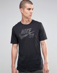 Черная футболка Nike SB 821946-010 - Черный