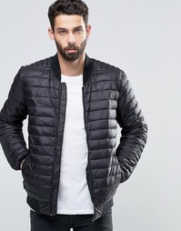 Стеганая куртка-пилот ASOS - Черный