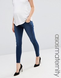 Джинсы скинни для беременных ASOS Maternity Ridley - Синий