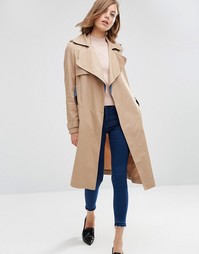 Макинтош с контрастной отделкой ASOS - Stone