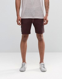 Узкие трикотажные шорты ASOS - Burgundy