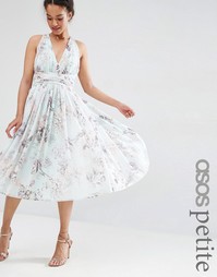 Платье миди с принтом роз ASOS PETITE WEDDING - Мульти