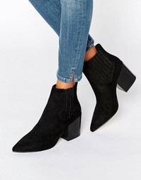 Полусапожки челси с заостренным носком ASOS ELLIOT - Черный