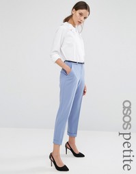 Брюки-сигаретки с ремнем ASOS PETITE - Lavander blue