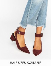 Остроносые туфли на каблуке ASOS STAR - Шоколадный