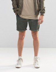 Зеленые шорты чиносы зауженного кроя ASOS - Rosin