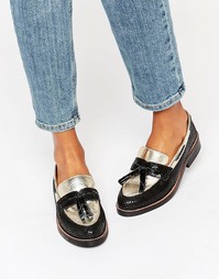 Кожаные лоферы ASOS MYSTIC - Черный