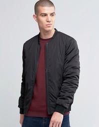 Куртка-пилот из тонкого материала Selected Homme - Черный
