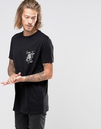 Футболка с принтом ASOS Board To Death Skull Skateboard - Черный